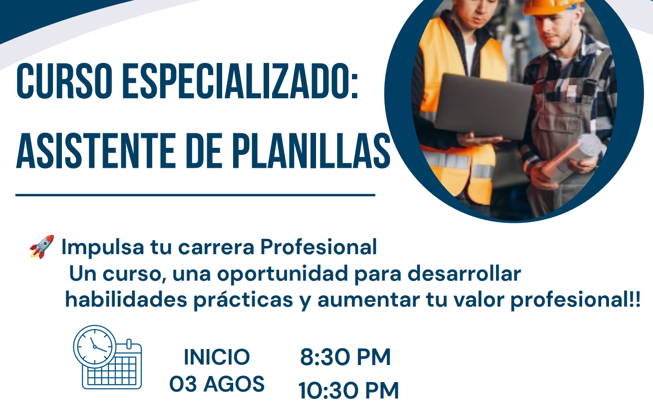 Curso. ASISTENTE DE PLANILLAS